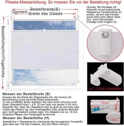 Doppelplissee Wabenplissees Ohne Bohren Mit Klemmträger Weiß -Möbel Store Doppelplissee Wabenplissee Plisseerollo Aluminiumfolie weiss7 1280x1280