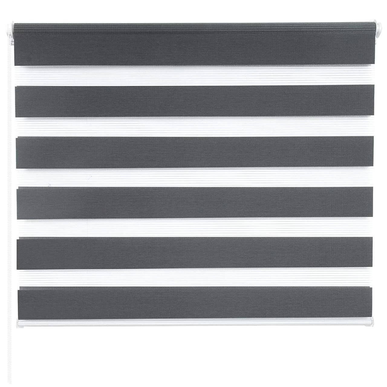 Doppelrollo Ohne Bohren Seitenzugrollo Easyfix Dunkelgrau 3 Doppelrollo Ohne Bohren Seitenzugrollo Easyfix Dunkelgrau – Bild 3