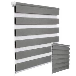 Doppelrollo Klemmfix Ohne Bohren Für Fenster In Holzlook Grau -Möbel Store Doppelrollo Holzoptik Grau DR5519hogr 2 1280x1280