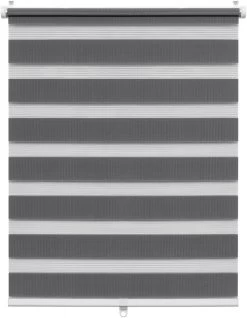 Doppelrollo Klemmfix Ohne Bohren, Schnurlos Fensterrollo Ohne Kettenzug, Dunkelgrau