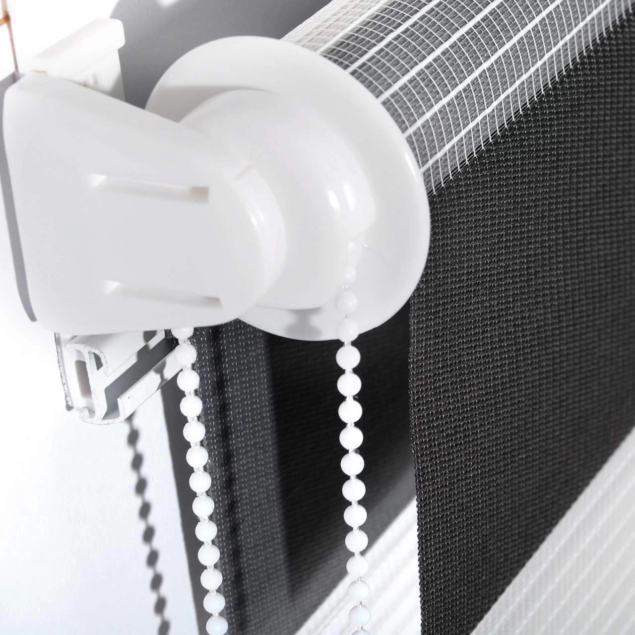 Doppelrollo Weiss+Grau+Anthrazit 4 Doppelrollo Weiss+Grau+Anthrazit – Bild 4