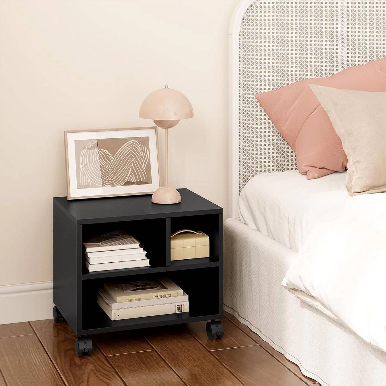 Druckertisch Mit Rädern, Bürocontainer Rollbar, Aktenwagen, 40x35x30 Cm 6 Druckertisch Mit Rädern, Bürocontainer Rollbar, Aktenwagen, 40x35x30 Cm – Bild 6