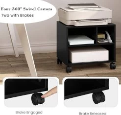 Druckertisch Mit Rädern, Bürocontainer Rollbar, Aktenwagen, 40x35x30 Cm 16 Druckertisch Mit Rädern, Bürocontainer Rollbar, Aktenwagen, 40x35x30 Cm -Möbel Store Druckertisch mit R dern rocontainer rollbar Aktenwagen 40x35x30 cm W0ATT0119 schwarz8 1280x1280