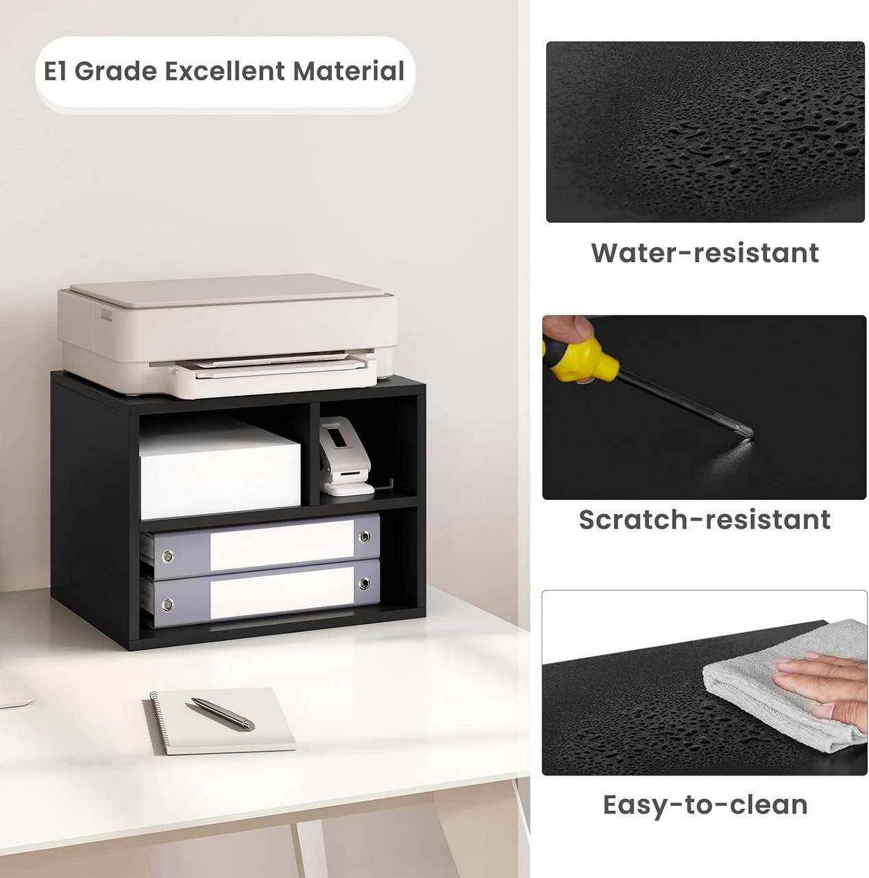 Druckertisch Mit Rädern, Bürocontainer Rollbar, Aktenwagen, 40x35x30 Cm 9 Druckertisch Mit Rädern, Bürocontainer Rollbar, Aktenwagen, 40x35x30 Cm – Bild 9