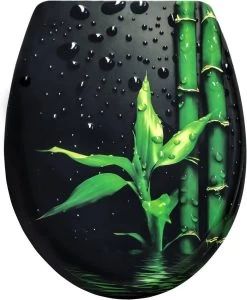 Duroplast Toilettensitz Mit Absenkautomatik Bambus