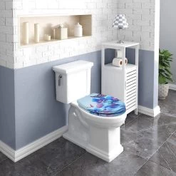 Duroplast Toilettensitz Mit Absenkautomatik Blau Phalaenopsid -Möbel Store Duroplast Toilettensitz mit Absenkautomatik WS2448 Blau Phalaenopsid4 1280x1280