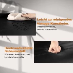 Esszimmerstühle 4er Set, Schwingstuhl Mit Hoher Rückenlehne, Kunstleder -Möbel Store Esszimmerst hle 2er Set Schwingstuhl mit hoher R ckenlehne Kunstleder W0ATT0046 2 schwarz6 1280x1280 1