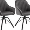 Esszimmerstühle Drehbar 2er Set, Samt Sessel Wohnzimmer, Metallbeine