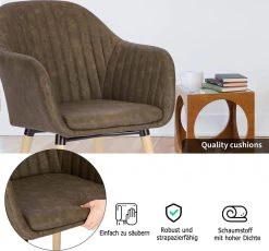 Esszimmerstühle 2er Set Küchenstuhl Polsterstuhl Wohnzimmerstuhl Kunstleder Massivholz -Möbel Store Esszimmerstuehle 2er Set Kuechenstuhl Polsterstuhl Wohnzimmerstuhl Kunstleder BH336dbr 2 Dunkelbraun5cOlgwdJOQVciO 1280x1280