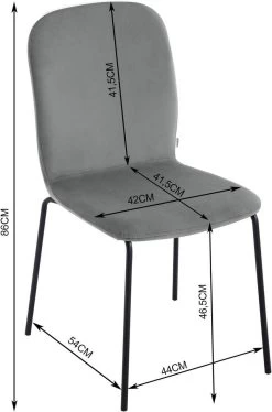 WOLTU Esszimmerstühle 4er Set, Polsterstuhl Stapelstuhl, Samtstuhl Mit Metallbeinen -Möbel Store Esszimmerstuehle 4er Set Polsterstuhl Stapelstuhl Samtstuhl mit Metallbeinen W0ATT0407 4 Dunkelgrau3 1280x1280