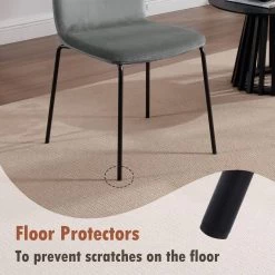 WOLTU Esszimmerstühle 4er Set, Polsterstuhl Stapelstuhl, Samtstuhl Mit Metallbeinen -Möbel Store Esszimmerstuehle 4er Set Polsterstuhl Stapelstuhl Samtstuhl mit Metallbeinen W0ATT0407 4 Dunkelgrau8 1280x1280