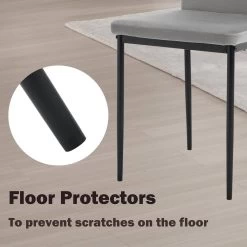 WOLTU Esszimmerstühle 4er Set, Mit Hoher Rückenlehne Metallbeinen, Samt -Möbel Store Esszimmerstuehle 4er Set mit hoher Rueckenlehne Metallbeinen Samt W0ATT0402 4 Dunkelgrau8 1280x1280