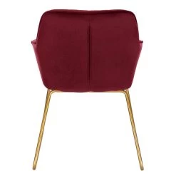 Esszimmerstuhl, Mit Armlehne, Sitzfläche Aus Samt, Gold Kufen-Gestell Aus Metall -Möbel Store Esszimmerstuehle Armlehne Samt Metall bordeaux5tB2Z4jpsIcpdB 1280x1280 1