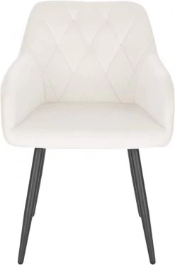 Esszimmerstuhl Küchenstuhl Mit Armlehnen Rückenlehne, Samtbezug Metallbeinen -Möbel Store Esszimmerstuh Kuechenstuhl mit Armlehnen Rueckenlehne Samtbezug Metallbeinen BH352cm 1 cremeweiss5 1280x1280