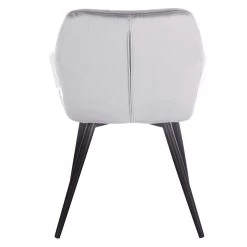 Esszimmerstuhl Mit Armlehne Sitzfläche Aus Samt, Metallbeine -Möbel Store Esszimmerstuhl 1 Stueck Kuechenstuhl Sitzflaeche aus Samt BH93gr 1 17 1280x1280