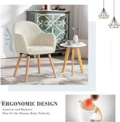 Esszimmerstühle 4er Set, Polsterstuhl, Mit Armlehnen, Aus Cord, Massivholzbeine -Möbel Store Esszimmerstuhl 4er Set Polsterstuhl Armlehnen aus Cord Massivholzbeine W0ATT0207 4 Beige9 1280x1280