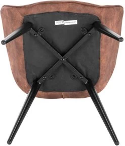 Wohnzimmerstuhl Esszimmerstuhl Polsterstuhl Mit Armlehen Stoffbezug Metall -Möbel Store Esszimmerstuhl K chenstuhl Stoff Metall braun7 1280x1280