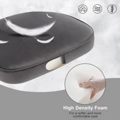 2er Set Esszimmerstühle, Polsterstuhl, Mit Rückenlehne Armlehnen Metallbeinen, Samt -Möbel Store Esszimmerstuhl Polsterstuhl mit R ckenlehne Armlehnen Metallbeinen Samt W0ATT0080 1 dunkelgrau7 1280x1280