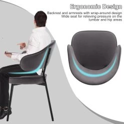 2er Set Esszimmerstühle, Polsterstuhl, Mit Rückenlehne Armlehnen Metallbeinen, Samt -Möbel Store Esszimmerstuhl Polsterstuhl mit R ckenlehne Armlehnen Metallbeinen Samt W0ATT0080 1 dunkelgrau8 1280x1280