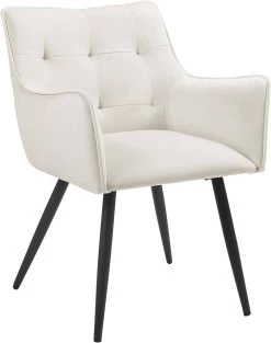 Esszimmerstuhl, Sessel Mit Armlehnen Rückenlehne, Samtbezug, Metallbeine