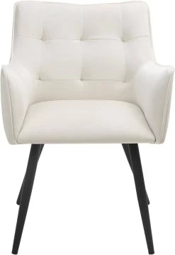 Esszimmerstuhl, Sessel Mit Armlehnen Rückenlehne, Samtbezug, Metallbeine -Möbel Store Esszimmerstuhl Sessel mit Armlehnen R ckenlehne Samtbezug Metallbeine W0ATT0053 1 creamweiss8 1280x1280 3