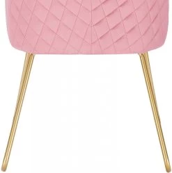 Esszimmerstuhl Mit Armlehne Samt & Metallbeine Kufengestell -Möbel Store Esszimmerstuhl Wohnzimmerstuhl mit Armlehne Samt Metall rosa7 1280x1280