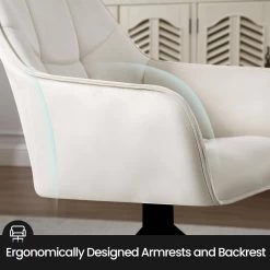 Esszimmerstuhl Drehbar, Polsterstuhl Mit Armlehnen, Samt, Metallbeine -Möbel Store Esszimmerstuhl drehbar Polsterstuhl Armlehnen Samt Metallbeine W0ATT0178 1 Creme8 1280x1280