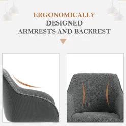 Esszimmerstühle Drehbar 2er Set, Ergonomischer Stuhl Esszimmer, Mit Armlehnen -Möbel Store Esszimmerstuhl drehbar ergonomischer Stuhl Esszimmer Polsterstuhl mit Armlehnen W0ATT0182 1 dunkelgrau8 1280x1280