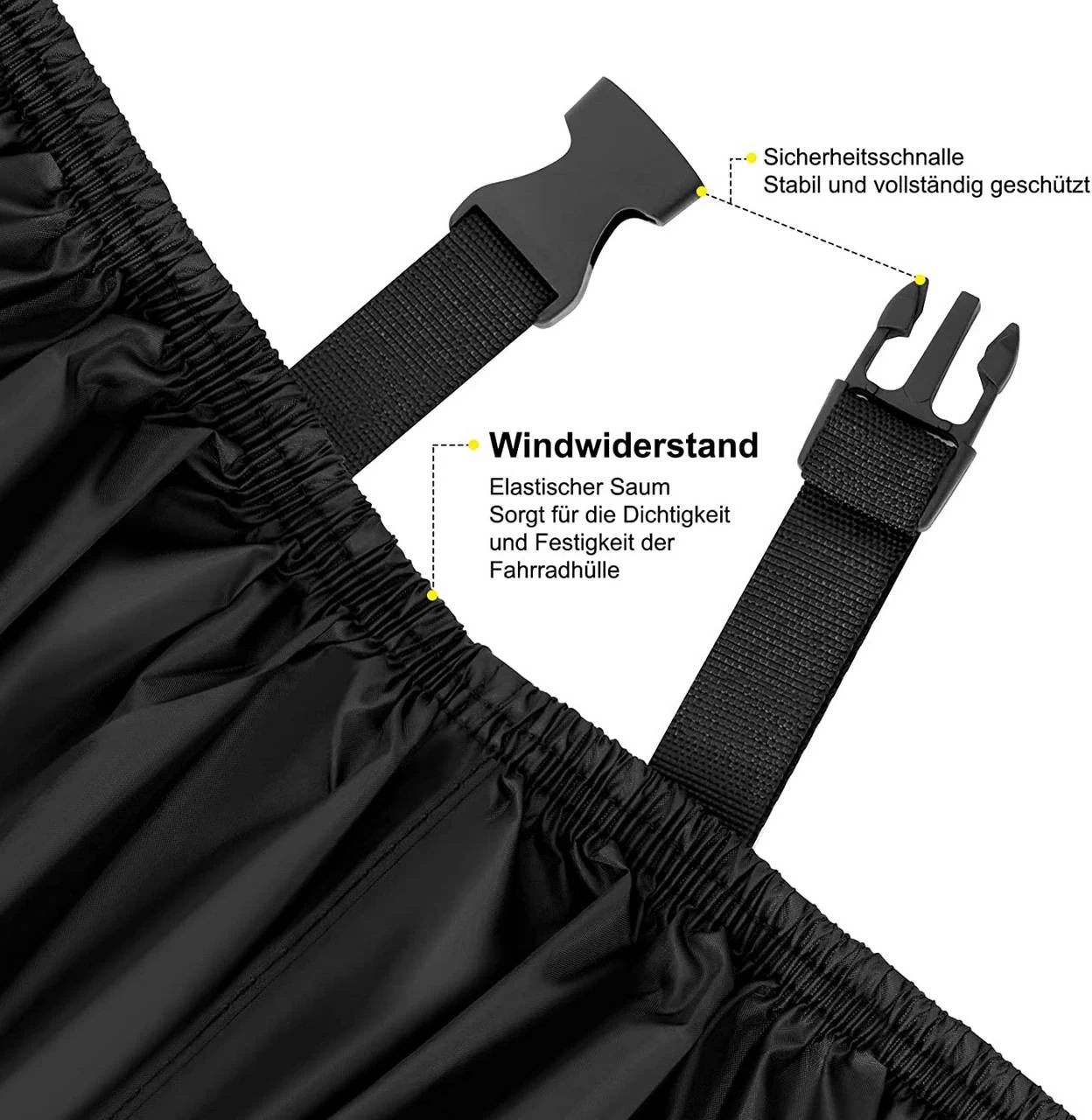 Fahrradabdeckung, Wasserdichte Fahrradschutzhülle Robuste Fahrradgarage Aus 190T Oxford-Gewebe 5 Fahrradabdeckung, Wasserdichte Fahrradschutzhülle Robuste Fahrradgarage Aus 190T Oxford-Gewebe – Bild 5