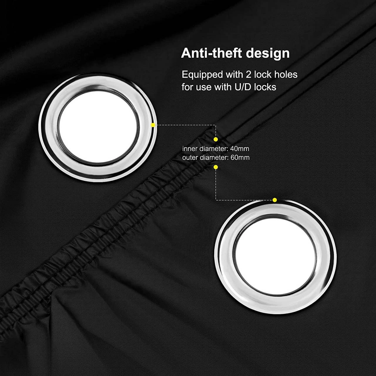 Fahrradabdeckung, Wasserdichte Fahrradschutzhülle Robuste Fahrradgarage Aus 190T Oxford-Gewebe 6 Fahrradabdeckung, Wasserdichte Fahrradschutzhülle Robuste Fahrradgarage Aus 190T Oxford-Gewebe – Bild 6