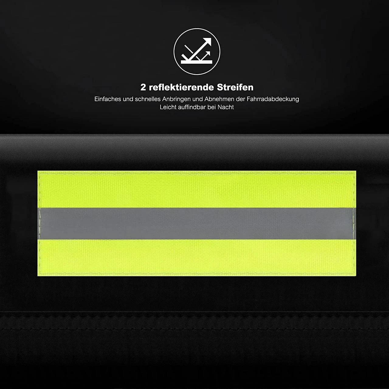 Fahrradabdeckung, Wasserdichte Fahrradschutzhülle Robuste Fahrradgarage Aus 190T Oxford-Gewebe 7 Fahrradabdeckung, Wasserdichte Fahrradschutzhülle Robuste Fahrradgarage Aus 190T Oxford-Gewebe – Bild 7