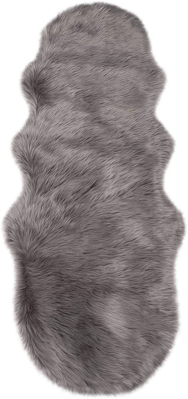 Kunstfell Lammfellimitat Teppich Flauschig (170-180) X 60cm 2 Kunstfell Lammfellimitat Teppich Flauschig (170-180) X 60cm – Bild 2