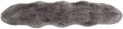 Kunstfell Lammfellimitat Teppich Flauschig (170-180) X 60cm 14 Kunstfell Lammfellimitat Teppich Flauschig (170-180) X 60cm -Möbel Store Faux Lammfell Schaffell Langhaar Fell Optik 60x180cm TP3519hgr hellgrau2 1280x1280