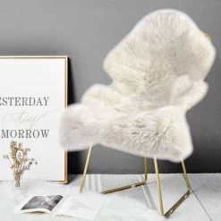 Kunstfell Lammfellimitat Teppich Flauschig (90-100) X60 Cm -Möbel Store Faux Lammfell Teppich fur Wohnzimmer Weiss1 1280x1280