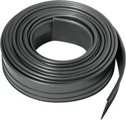 WOLTU Flexible Rasenkante Kunststoff, Biegbar Zuschneidbar, Mit Verbindungsstiften