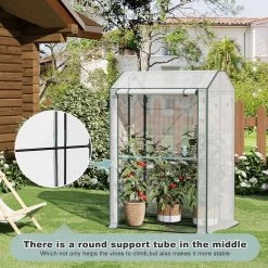 WOLTU Foliengewächshaus Treibhaus Gemüse Gewächshaus Mit Ösen,100x83x150cm Weiß 12 WOLTU Foliengewächshaus Treibhaus Gemüse Gewächshaus Mit Ösen,100x83x150cm Weiß -Möbel Store Foliengewaechshaus Treibhaus Gemuese Gewaechshaus mit OEsen W0UETT0222 Weiss4 1280x1280