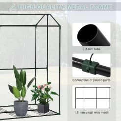 WOLTU Foliengewächshaus Treibhaus Gemüse Gewächshaus Mit Ösen,100x83x150cm Weiß 15 WOLTU Foliengewächshaus Treibhaus Gemüse Gewächshaus Mit Ösen,100x83x150cm Weiß -Möbel Store Foliengewaechshaus Treibhaus Gemuese Gewaechshaus mit OEsen W0UETT0222 Weiss7 1280x1280