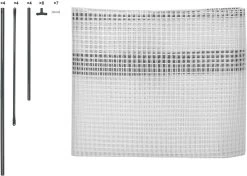 Foliengewächshaus Treibhaus PE Gitterplane Weiß 100x50x136/150 Cm -Möbel Store Foliengewaechshaus Treibhaus PE Gitterplane 100x50x150 GWH00102ws weiss5 1280x1280