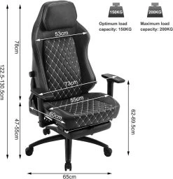 WOLTU Gaming Stuhl, Bürostuhl, Mit Adaptiver Lendenwirbelstütze, Kunstleder Metallrahmen 11 WOLTU Gaming Stuhl, Bürostuhl, Mit Adaptiver Lendenwirbelstütze, Kunstleder Metallrahmen -Möbel Store Gaming Stuhl Buerostuhl mit adaptiver Lendenwirbelstuetze Kunstleder Metallrahmen W0ATT0529 Anthrazit3 1280x1280