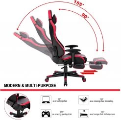 Gaming Stuhl Racing Stuhl Aus Kunstleder BS93 -Möbel Store Gaming Stuhl Racing Stuhl aus Kunstleder Hensel BS93rt rot3 1280x1280
