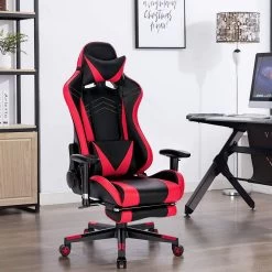 Gaming Stuhl Racing Stuhl Aus Kunstleder BS93 -Möbel Store Gaming Stuhl Racing Stuhl aus Kunstleder Hensel rote2 1280x1280
