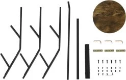 Garderobenständer, Freistehender Kleiderständer Metall, In Baumform, Mit 9 Haken Und 1 Ablage -Möbel Store Garderobenst nder freistehender Kleiderst nder Metall in Baumform mit 9 Haken und 1 Ablage SRY40sdc schwarz7 1280x1280