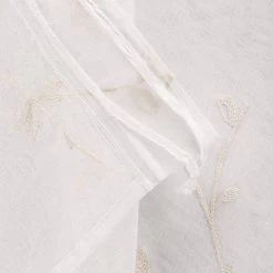 Gardinen Transparent Blumen Stickerei Mit Kräuselband Leinen Optik(2 Stücke) 7 Gardinen Transparent Blumen Stickerei Mit Kräuselband Leinen Optik(2 Stücke) -Möbel Store Gardinen transparent Blumen Stickerei mit Kraeuselband Leinenoptik 2 Stuecke VH6056be 2 beige2 1280x1280