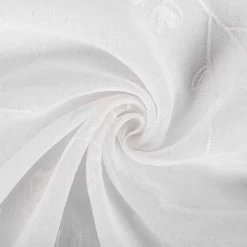 Gardinen Transparent Blumen Stickerei Mit Ösen Leinen Optik(2 Stücke) Weiß 8 Gardinen Transparent Blumen Stickerei Mit Ösen Leinen Optik(2 Stücke) Weiß -Möbel Store Gardinen transparent Blumen Stickerei mit Oesen Leinen Optik 2 Stuecke VH6054ws 2 weiss4 1280x1280