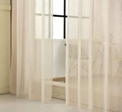 2er-Set Gardinen Transparent Mit Kräuselband Leinen Optik 12 2er-Set Gardinen Transparent Mit Kräuselband Leinen Optik -Möbel Store Gardinen transparent mit Kraeuselband Leinen Optik VH5860cm 10 1280x1280