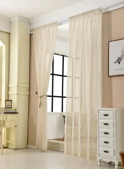 2er-Set Gardinen Transparent Mit Kräuselband Leinen Optik 11 2er-Set Gardinen Transparent Mit Kräuselband Leinen Optik -Möbel Store Gardinen transparent mit Kraeuselband Leinen Optik VH5860cm 9 1280x1280