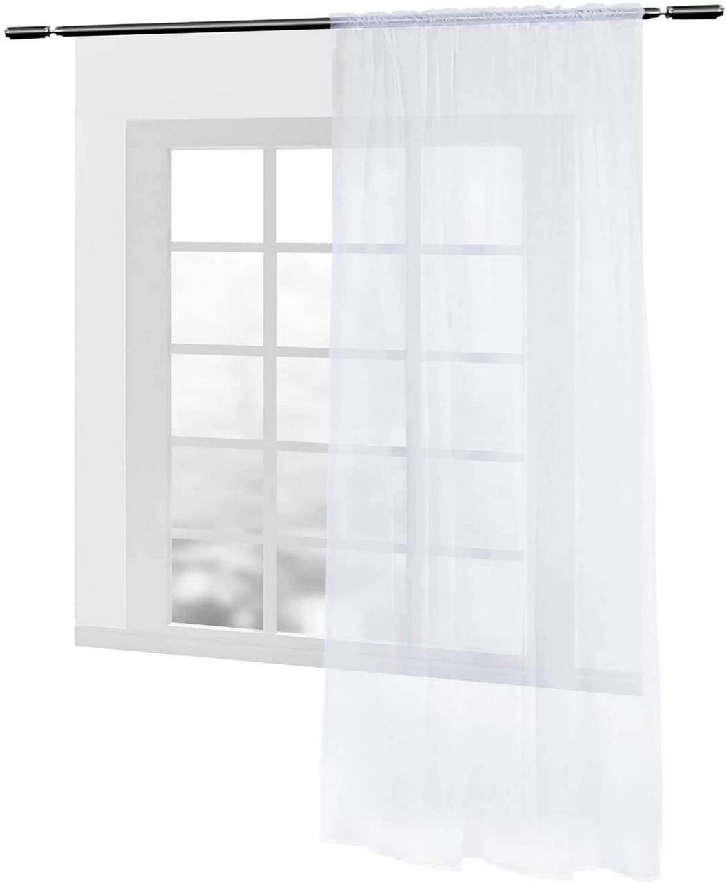 Gardinen Transparent Mit Kräuselband Stores Voile (1 Stück) 1 Gardinen Transparent Mit Kräuselband Stores Voile (1 Stück)