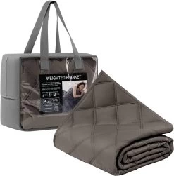 WOLTU Gewichtsdecke Therapiedecke, Aus Lyocell-Gewebe, Stressabbau, Grau