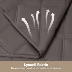 WOLTU Gewichtsdecke Therapiedecke, Aus Lyocell-Gewebe, Stressabbau, Grau -Möbel Store Gewichtsdecke Therapiedecke aus Lyocell Gewebe Stressabbau W0UTT0028 150x200cm 7 9 11kg Grau5 1280x1280