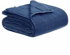 Gewichtsdecke Therapiedecke Aus Mikrofaser Cashmere Feeling Blau